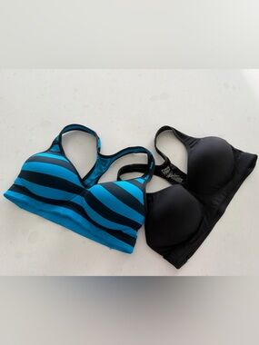 Vintage Y2K Victoria's Secret PINK Yoga Sports Bras set Wireless Push Up Small